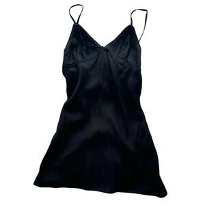 Zara Cami Dress‎ Black Mini Lace Trim Sexy Party Cocktail Date Night 0206